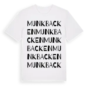 Munkbacken ordlek t-shirt – ekologisk bomull t-shirt från Pinshirt