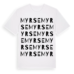 Myrse ordlek t-shirt – ekologisk bomull t-shirt från Pinshirt