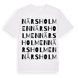 Närsholmen ordlek t-shirt – ekologisk bomull t-shirt från Pinshirt