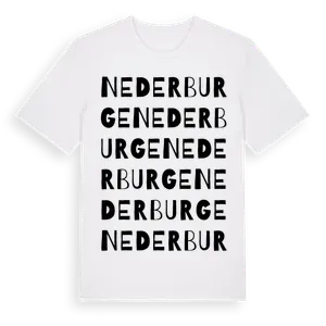 Nederburge ordlek t-shirt – ekologisk bomull t-shirt från Pinshirt