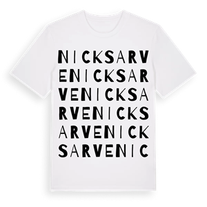 Nicksarve ordlek t-shirt – ekologisk bomull t-shirt från Pinshirt