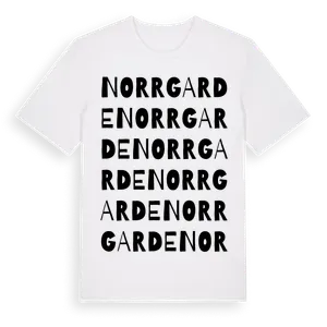 Norrgarde ordlek t-shirt – ekologisk bomull t-shirt från Pinshirt