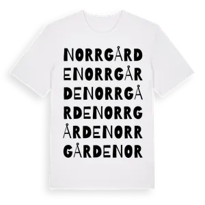Norrgårde ordlek t-shirt – ekologisk bomull t-shirt från Pinshirt