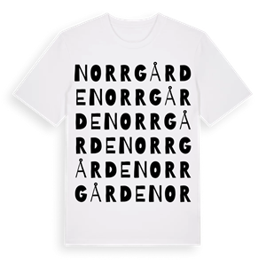 Norrgårde ordlek t-shirt – ekologisk bomull t-shirt från Pinshirt