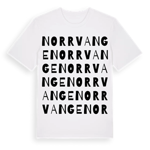 Norrvange ordlek t-shirt – ekologisk bomull t-shirt från Pinshirt
