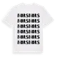 White t-shirt med Nors ordlek t-shirt
