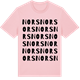 Pink Cotton t-shirt med Nors ordlek t-shirt