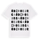 White t-shirt med Ödehoburga ordlek t-shirt