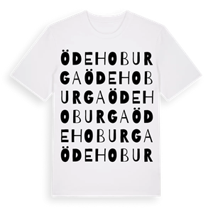 Ödehoburga ordlek t-shirt – ekologisk bomull t-shirt från Pinshirt