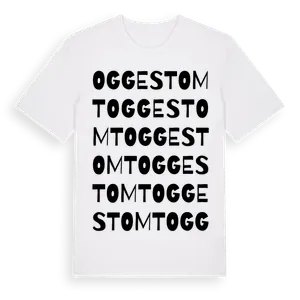 Ogges Tomt ordlek t-shirt – ekologisk bomull t-shirt från Pinshirt