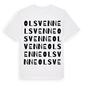Olsvenne ordlek t-shirt – ekologisk bomull t-shirt från Pinshirt