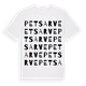 Petsarve ordlek t-shirt