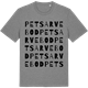 Mid Heather Gray t-shirt med Petsarvebod ordlek t-shirt