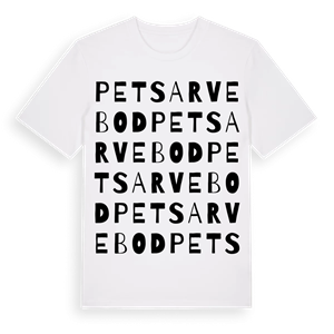 Petsarvebod ordlek t-shirt – ekologisk bomull t-shirt från Pinshirt