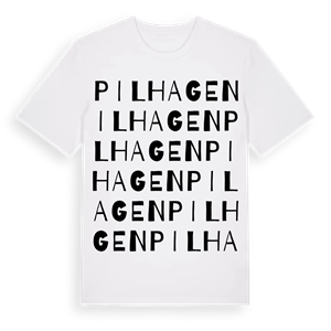 Pilhagen ordlek t-shirt – ekologisk bomull t-shirt från Pinshirt