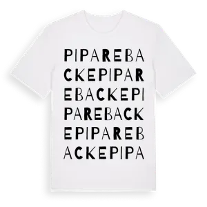 Piparebacke ordlek t-shirt – ekologisk bomull t-shirt från Pinshirt