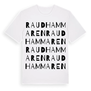 Raudhammaren ordlek t-shirt – ekologisk bomull t-shirt från Pinshirt