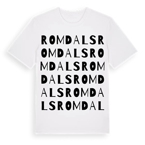 Romdals ordlek t-shirt – ekologisk bomull t-shirt från Pinshirt
