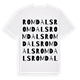 Romdals ordlek t-shirt