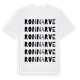 White t-shirt med Ronnarve ordlek t-shirt