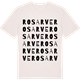 Vintage White t-shirt med Rosarve ordlek t-shirt