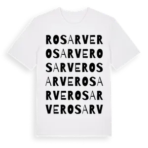 Rosarve ordlek t-shirt – ekologisk bomull t-shirt från Pinshirt