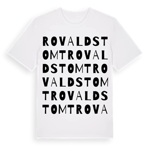 Rovaldstomt ordlek t-shirt – ekologisk bomull t-shirt från Pinshirt