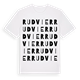 Rudvier ordlek t-shirt