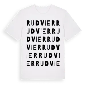 Rudvier ordlek t-shirt – ekologisk bomull t-shirt från Pinshirt