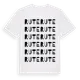 White t-shirt med Rute ordlek t-shirt