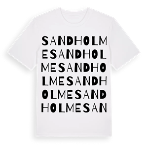 Sandholme ordlek t-shirt – ekologisk bomull t-shirt från Pinshirt