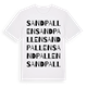 Sandpallen ordlek t-shirt