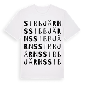 Sibbjärns ordlek t-shirt – ekologisk bomull t-shirt från Pinshirt