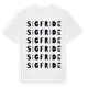 White t-shirt med Sigfride ordlek t-shirt