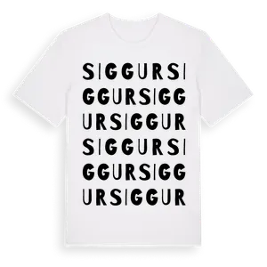 Siggur ordlek t-shirt – ekologisk bomull t-shirt från Pinshirt