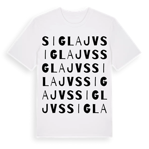 Siglajvs ordlek t-shirt – ekologisk bomull t-shirt från Pinshirt