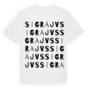 Sigrajvs ordlek t-shirt – ekologisk bomull t-shirt från Pinshirt