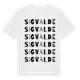 White t-shirt med Sigvalde ordlek t-shirt