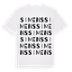 White t-shirt med Simens ordlek t-shirt