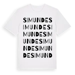 Simunde ordlek t-shirt – ekologisk bomull t-shirt från Pinshirt
