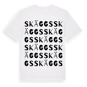 Skäggs ordlek t-shirt – ekologisk bomull t-shirt från Pinshirt