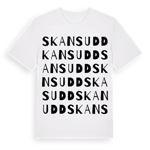 Skansudd ordlek t-shirt – ekologisk bomull t-shirt från Pinshirt