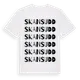 White t-shirt med Skansudd ordlek t-shirt