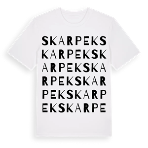 Skarpek ordlek t-shirt – ekologisk bomull t-shirt från Pinshirt