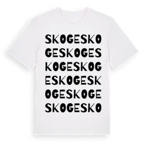 Skoge ordlek t-shirt – ekologisk bomull t-shirt från Pinshirt