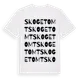 White t-shirt med Skogetomt ordlek t-shirt