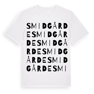 Smidgårde ordlek t-shirt – ekologisk bomull t-shirt från Pinshirt
