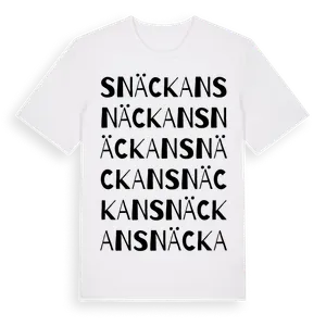 Snäckan ordlek t-shirt – ekologisk bomull t-shirt från Pinshirt