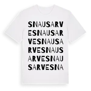 Snausarve ordlek t-shirt – ekologisk bomull t-shirt från Pinshirt