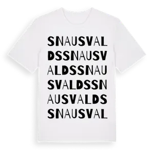 Snausvalds ordlek t-shirt – ekologisk bomull t-shirt från Pinshirt